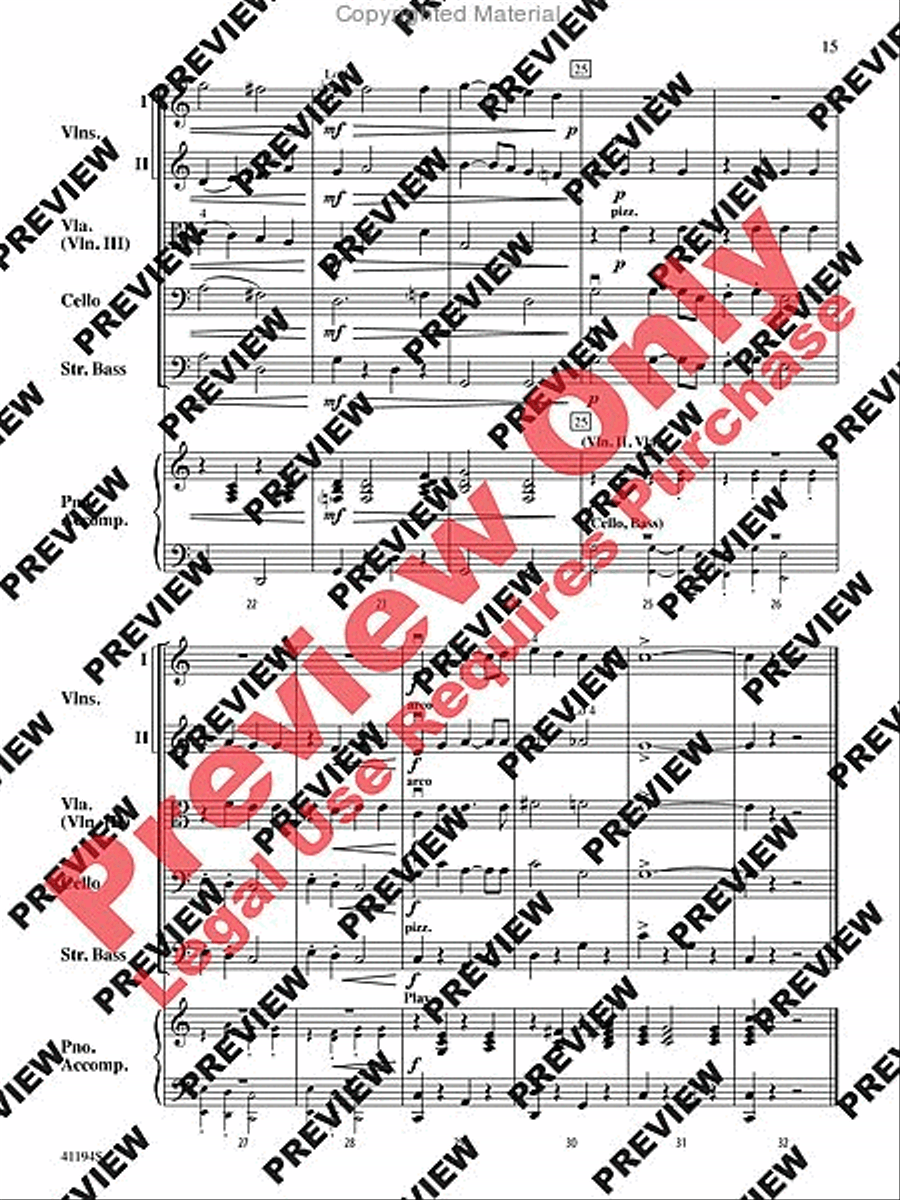 The Wizard of Oz, Suite from String Orchestra scores gallery preview page 16
