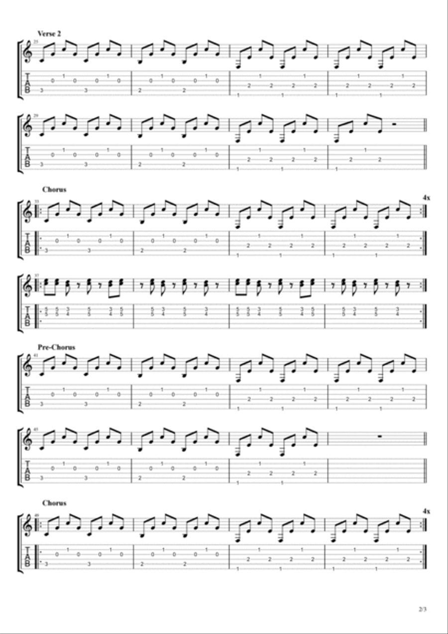 Whiskey Friends Electric Guitar scores gallery preview page 2