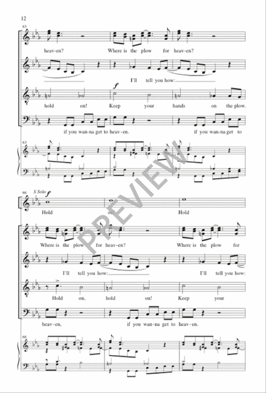 Hold On! Hold On! 4-Part scores gallery preview page 13