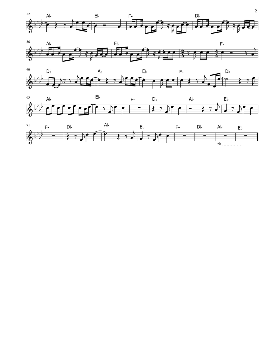 Faded Trumpet Solo scores gallery preview page 2