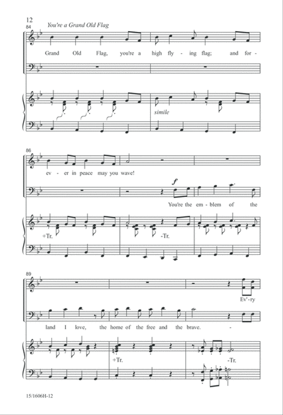 A Patriotic Salute A Patriotic Salute 4-Part scores gallery preview page 12