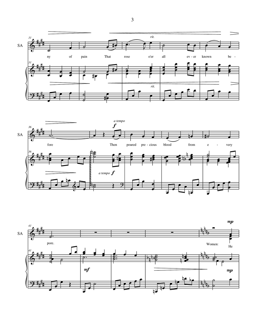 Sacred Choral Anthems 3: Original Music for SATB Choir (Volume 3) 4-Part scores gallery preview page 6