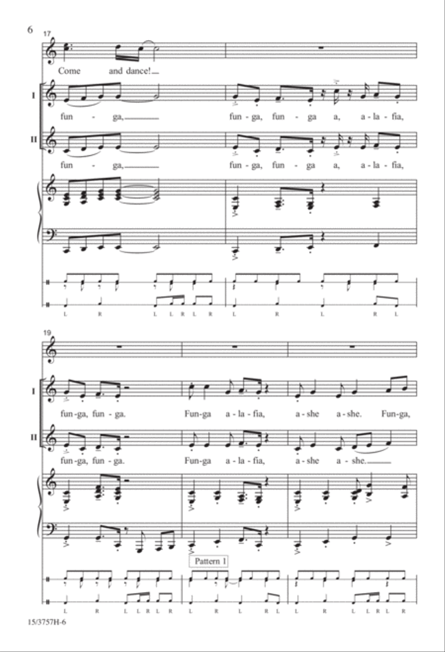 Funga Alafia Funga Alafia 2-Part scores gallery preview page 6