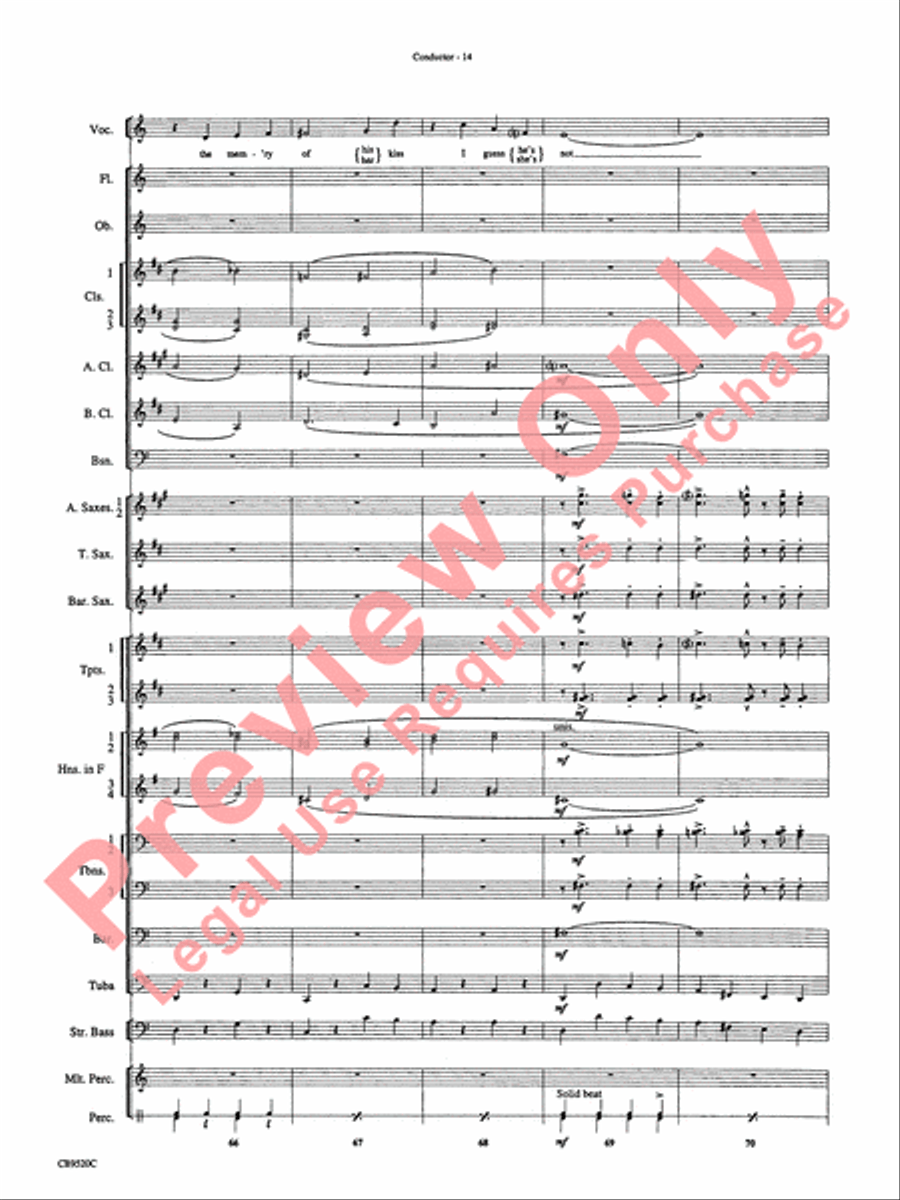 But Not for Me Concert Band scores gallery preview page 16