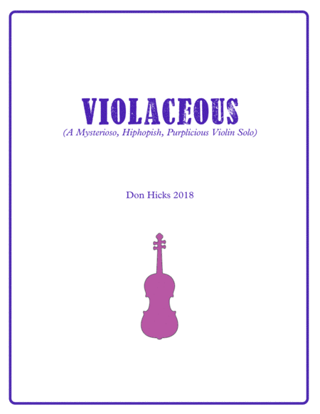 Violaceous, a Mysterioso Hiphopish, Purplicious Violin Solo image number null