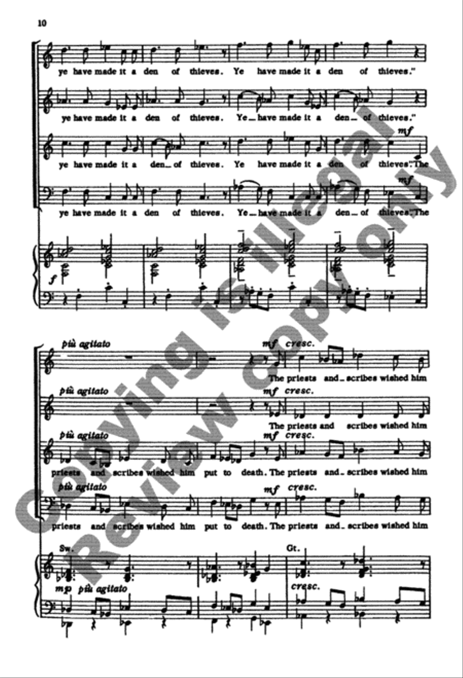 When Christ Rode Into Jerusalem 4-Part scores gallery preview page 24