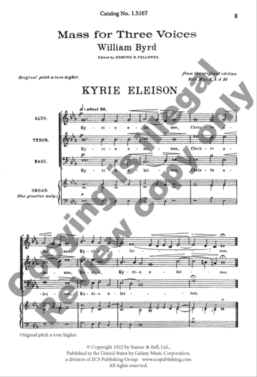 Mass for Three Voices ATB scores gallery preview page 3