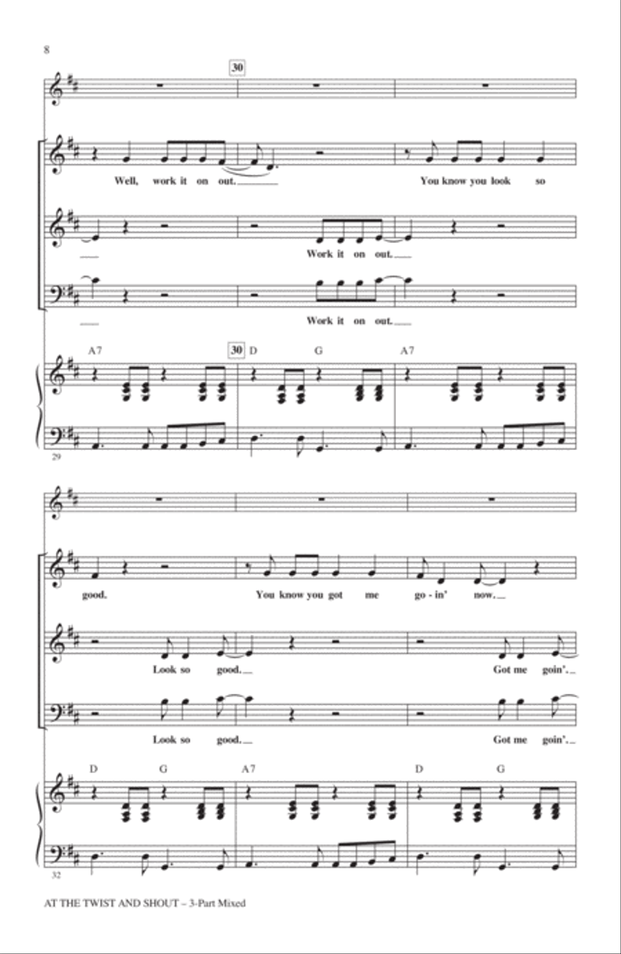 At The Twist And Shout 3-Part scores gallery preview page 6