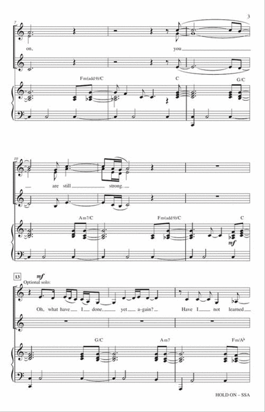 <br>Sheet music extract