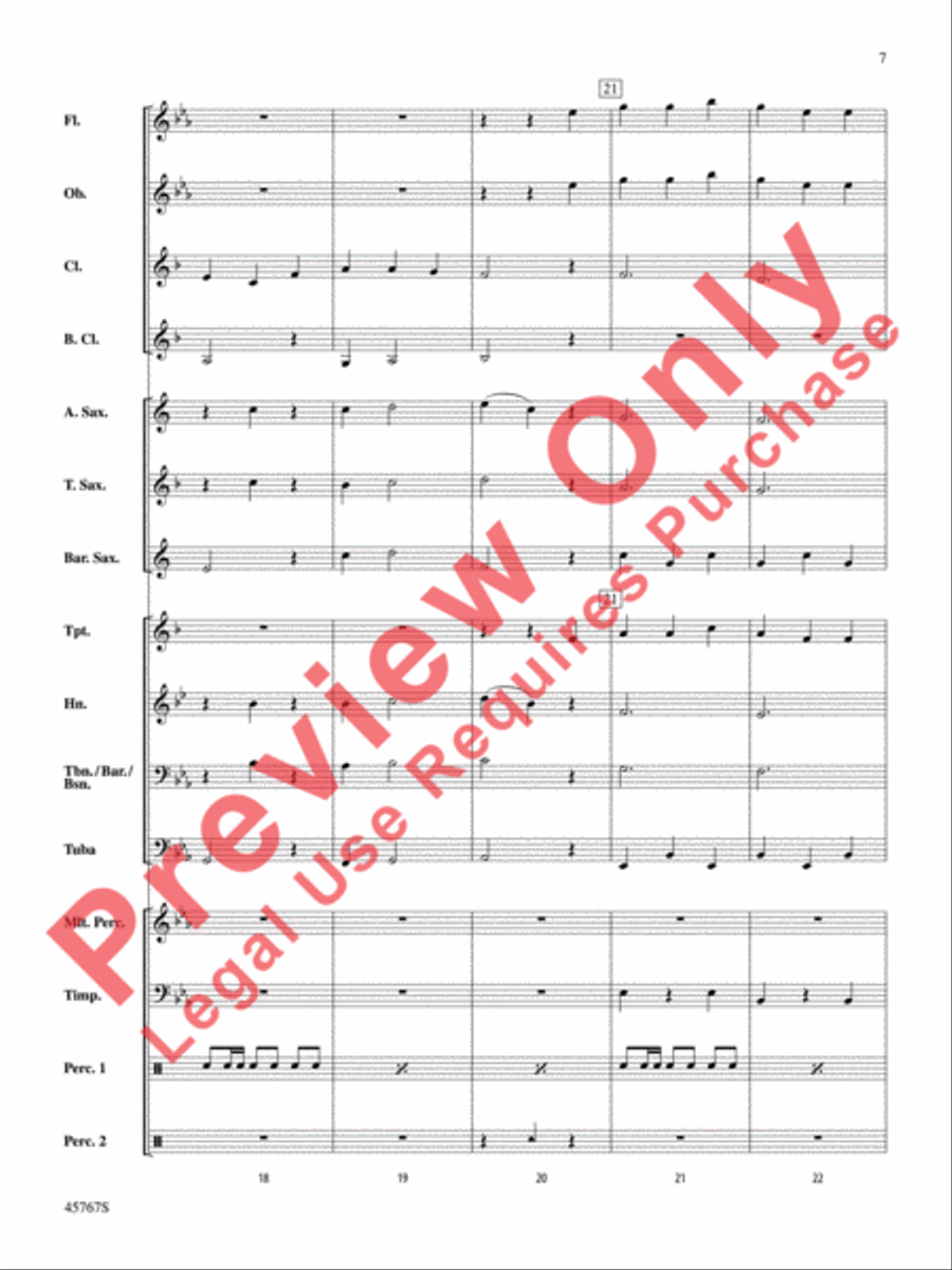 A Festival Chime A Festival Chime Concert Band scores gallery preview page 8