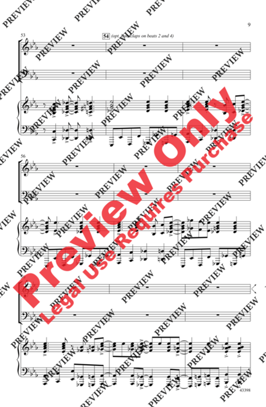 Lift Up Your Voice! Lift Up Your Voice! 4-Part scores gallery preview page 8