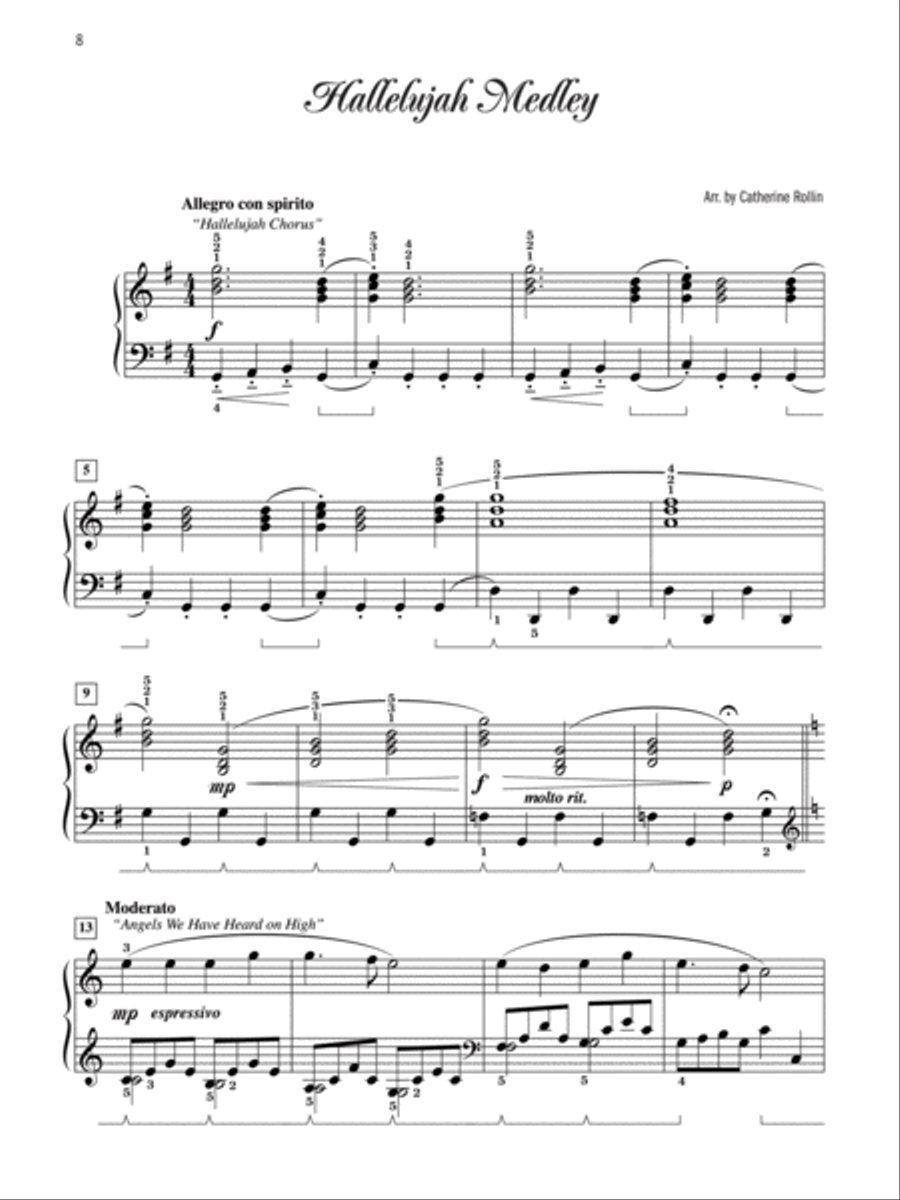 Christmas Medleys and Variations Piano Solo scores gallery preview page 2