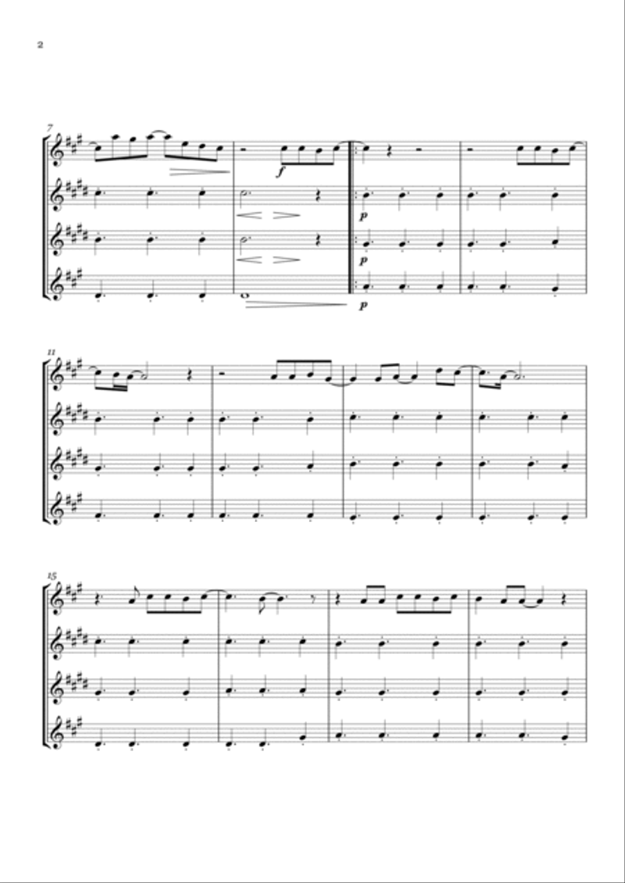 Photograph Photograph Woodwind Quartet scores gallery preview page 2