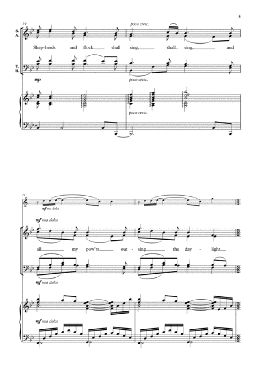 The shepherds sing 4-Part scores gallery preview page 5