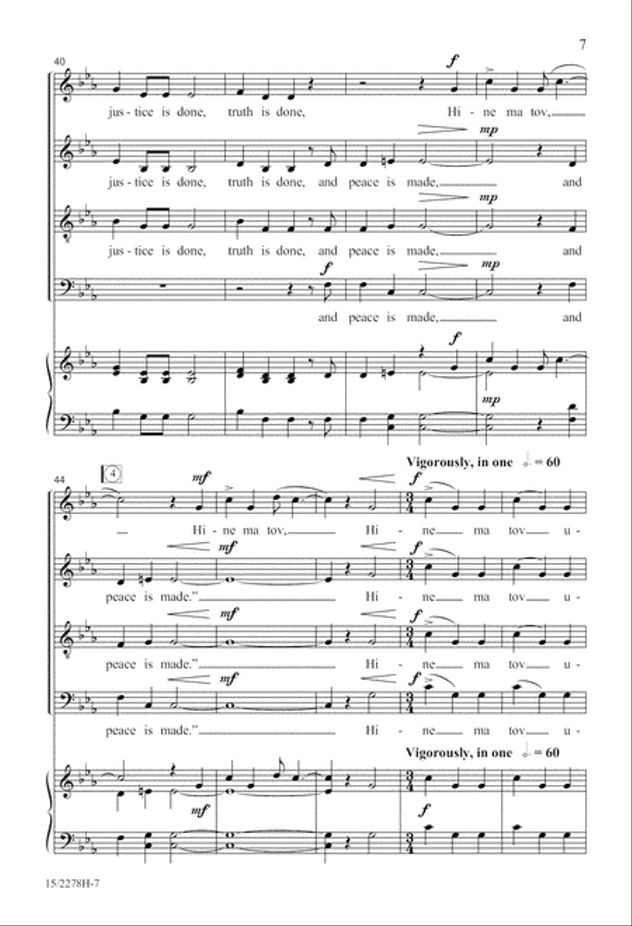 On Justice, Truth, and Peace 4-Part scores gallery preview page 7