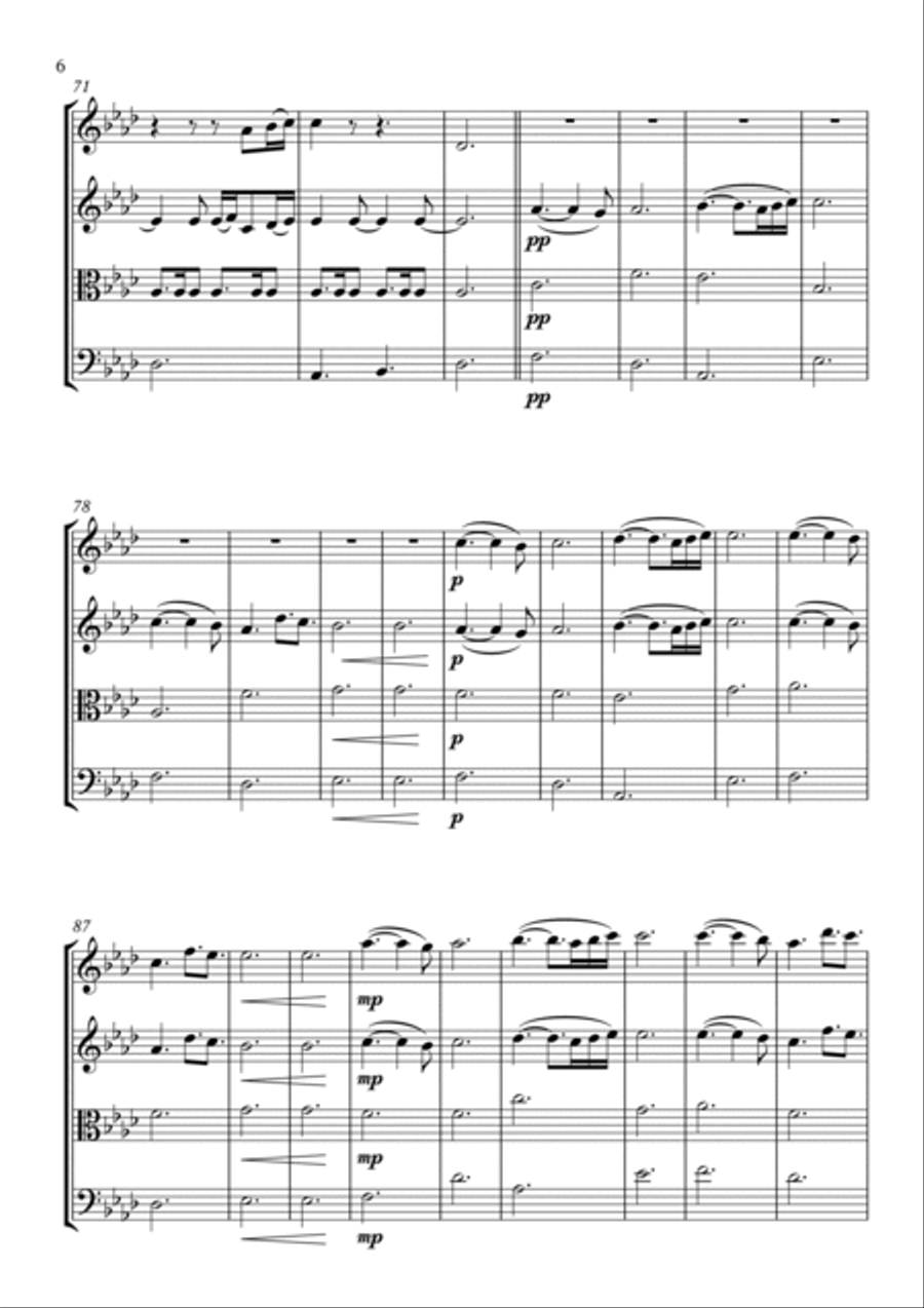 Tenerife Sea Tenerife Sea String Quartet scores gallery preview page 6