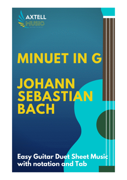 Minuet in G -For Guitar Duet image number null