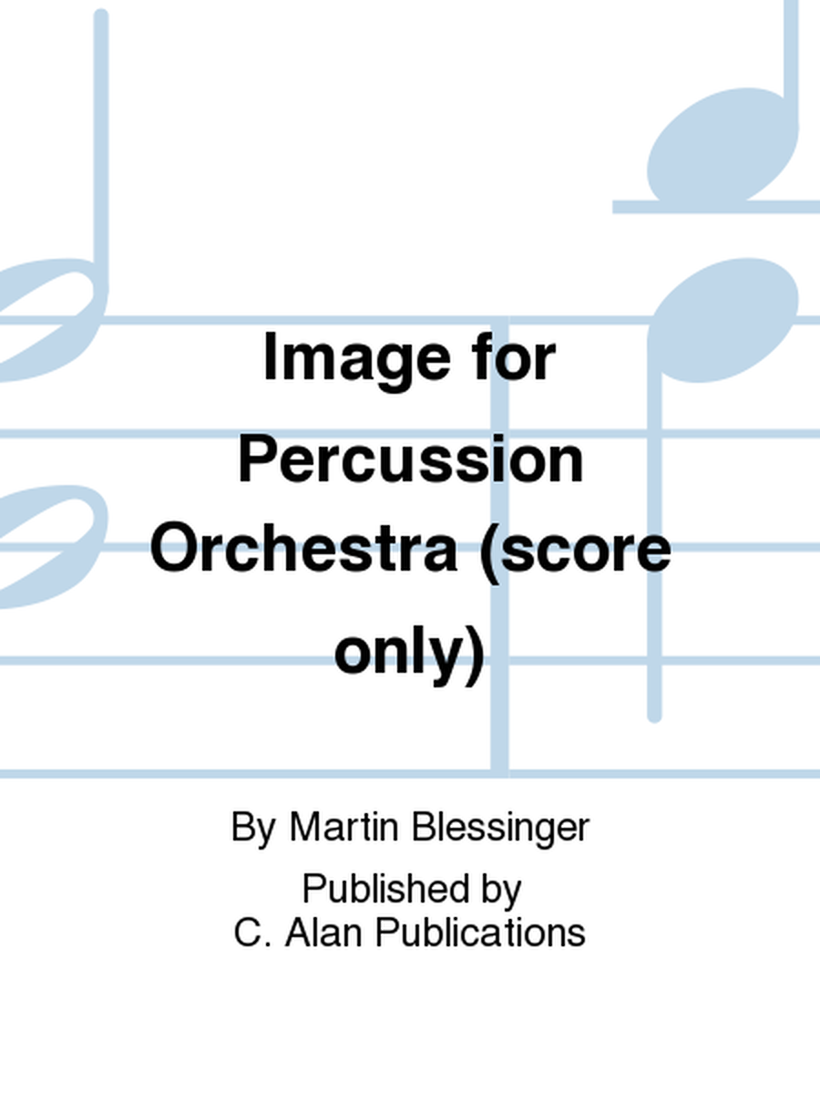Image for Percussion Orchestra (score only)