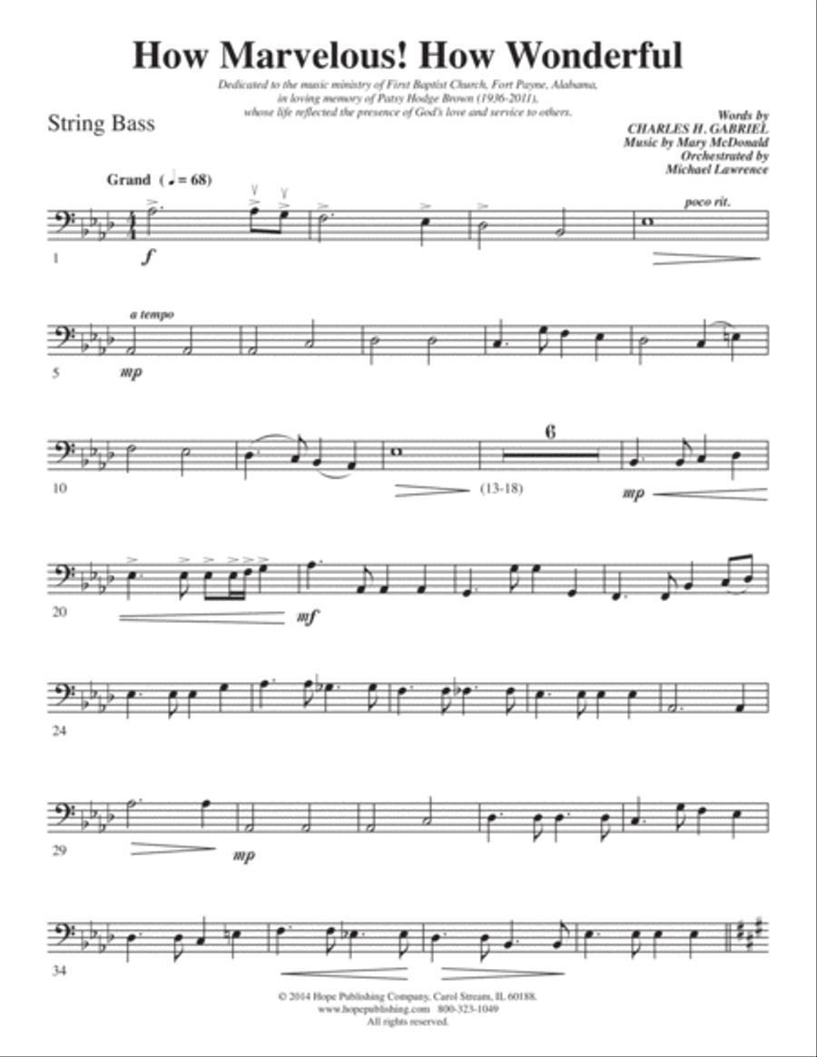 How Marvelous! How Wonderful! 4-Part scores gallery preview page 67
