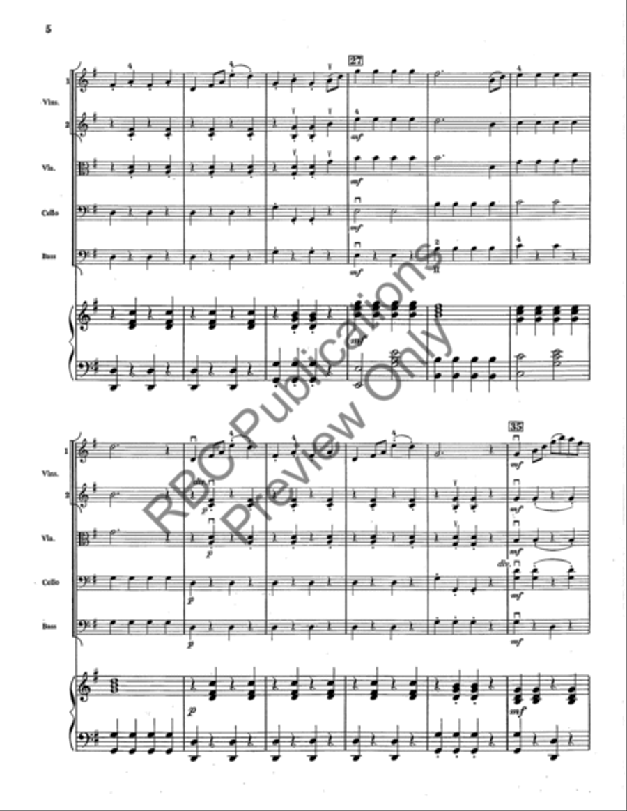 Swedish Rhapsody (Score) Swedish Rhapsody (Score) String Orchestra scores gallery preview page 5
