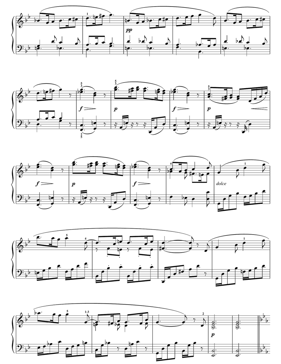 Sicilienne Sicilienne Piano Solo scores gallery preview page 2
