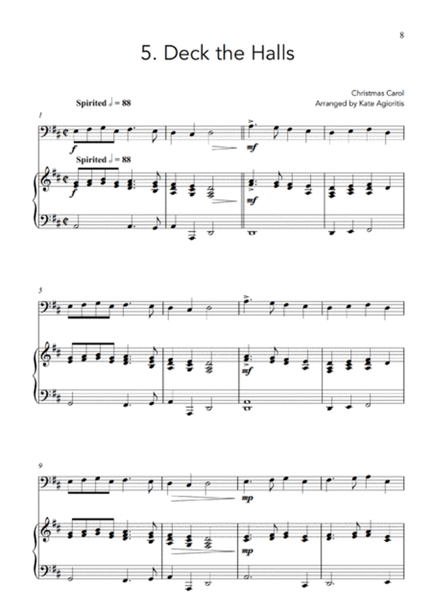 Fifteen Traditional Carols for 'Cello and Piano image number null