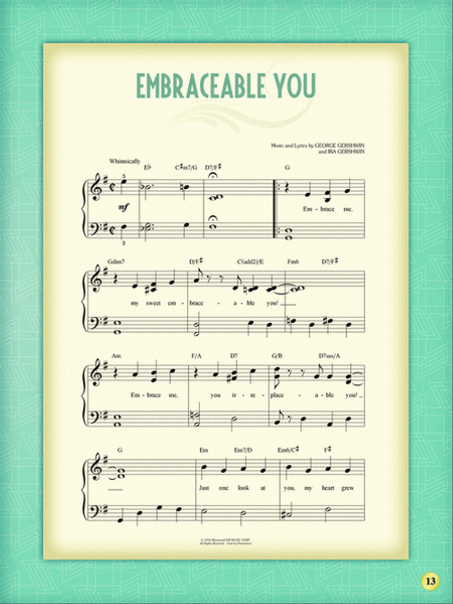 My First Gershwin Song Book Easy Piano scores gallery preview page 5