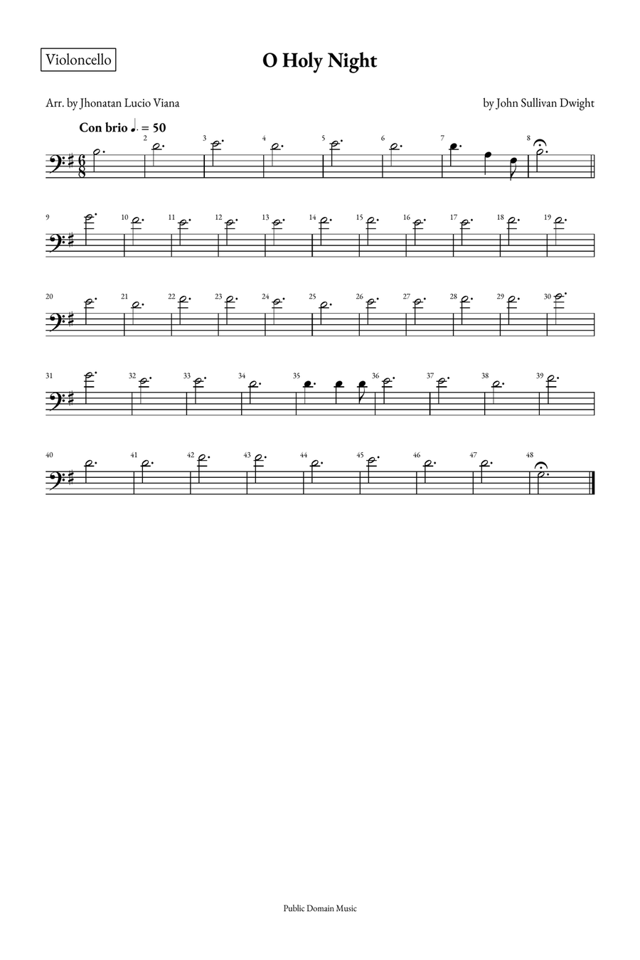 O Holy Night String Quintet scores gallery preview page 6