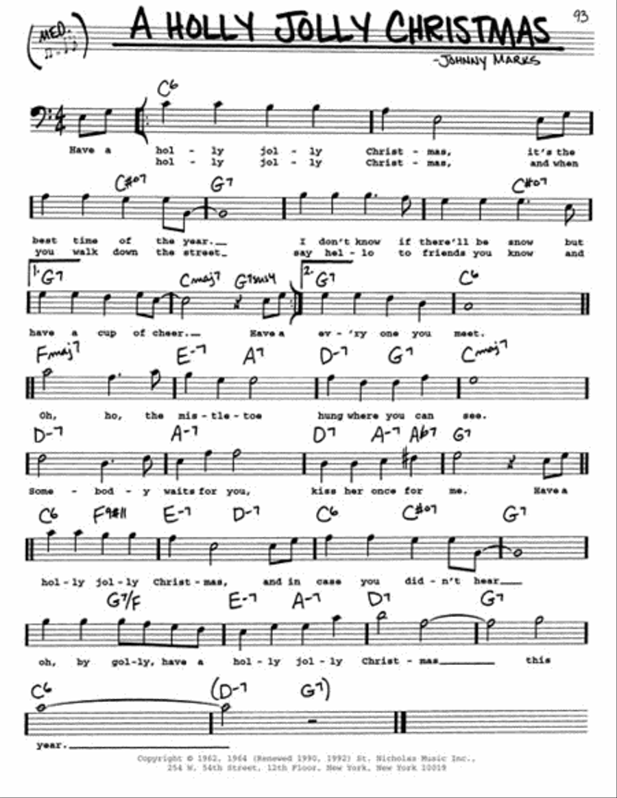 The Real Christmas Book – 2nd Edition Bass Clef Instrument scores gallery preview page 6