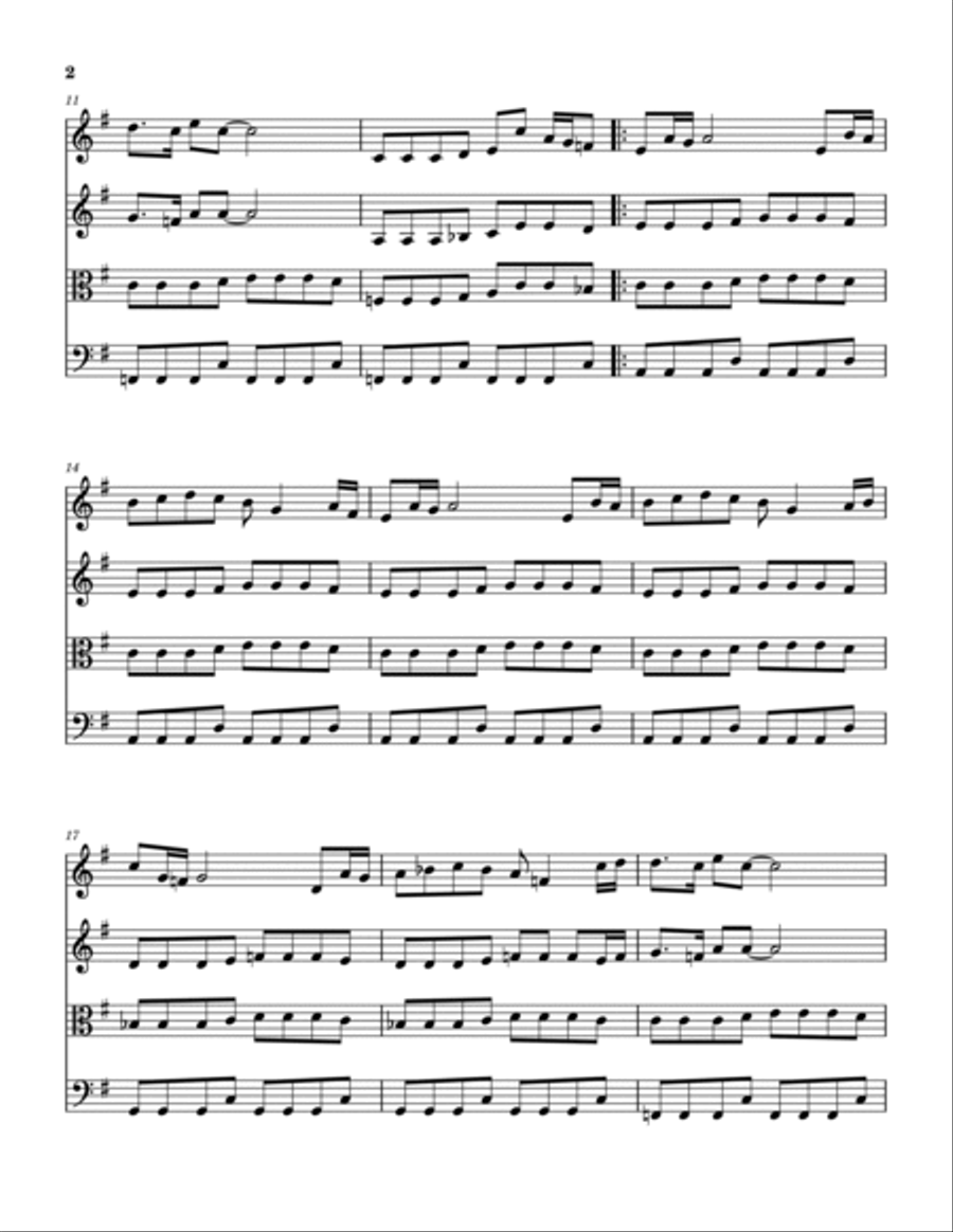 Treasure Of San Miquel String Quartet scores gallery preview page 3