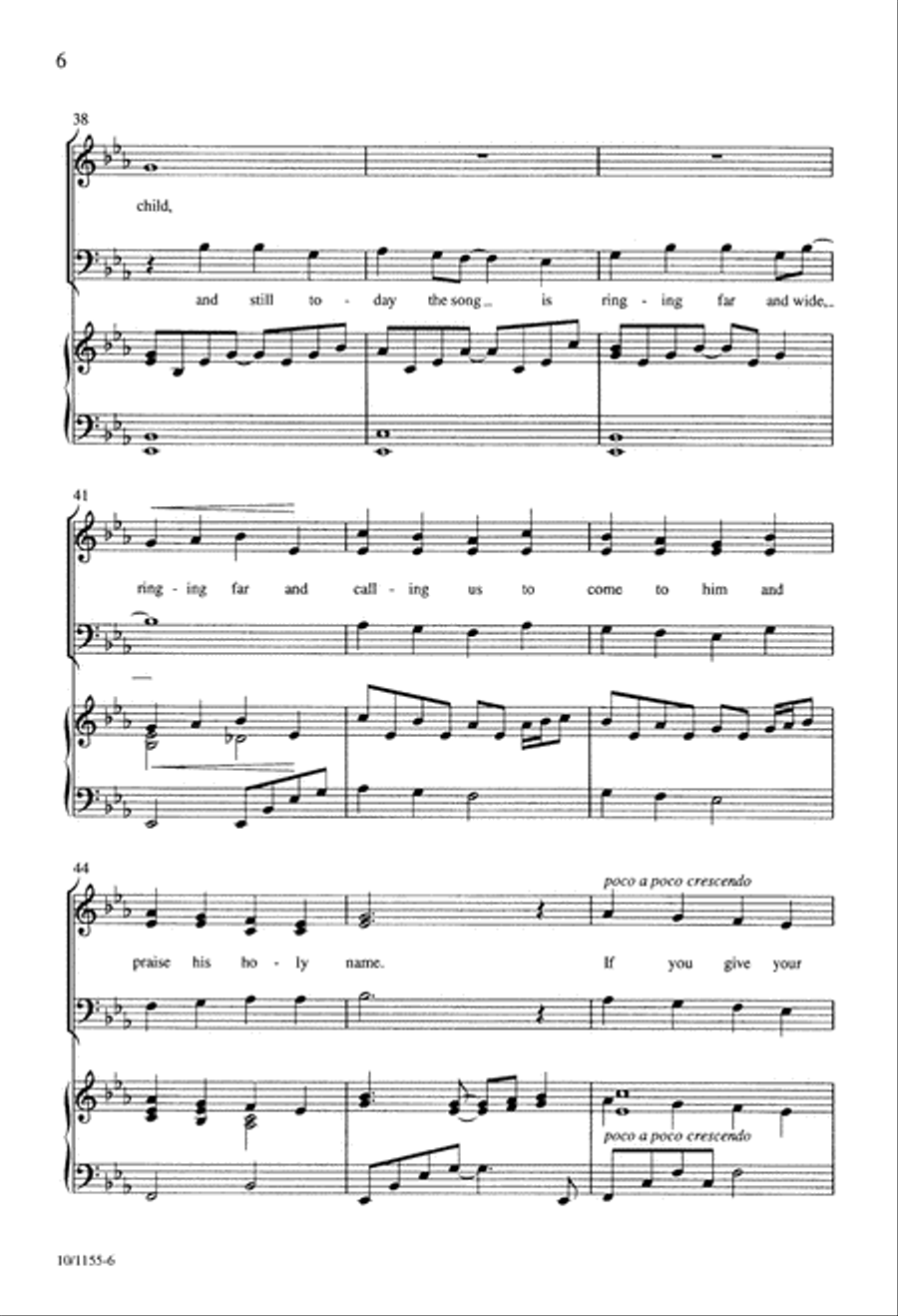 Angel Song Angel Song 4-Part scores gallery preview page 6