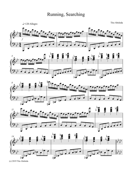 Running, Searching (Piano solo) image number null