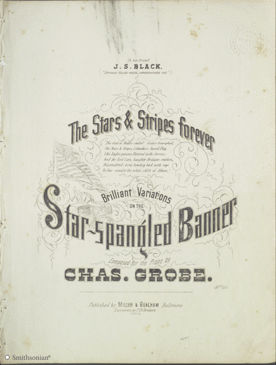 The Stars & Stripes Forever - Brilliant Variations on the Star Spangled Banner Piano Solo scores gallery preview page 1
