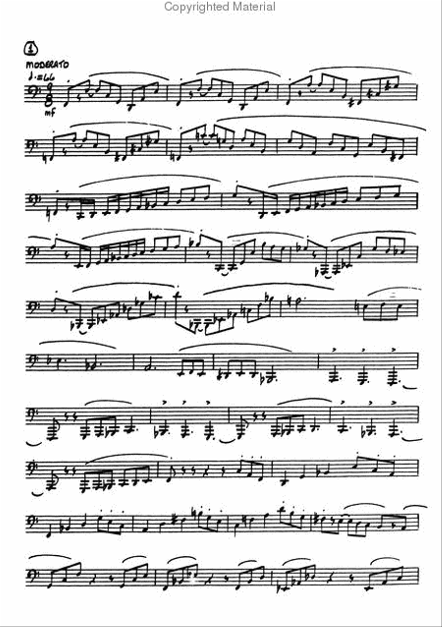 Etudes for Bass Trombone Etudes for Bass Trombone Baritone Horn scores gallery preview page 2