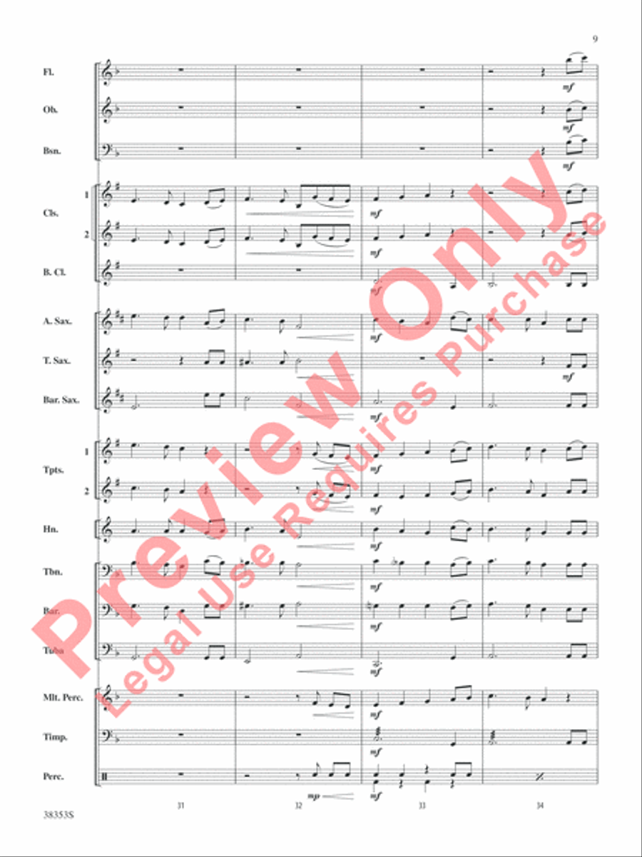 Swan Lake Swan Lake Concert Band scores gallery preview page 10