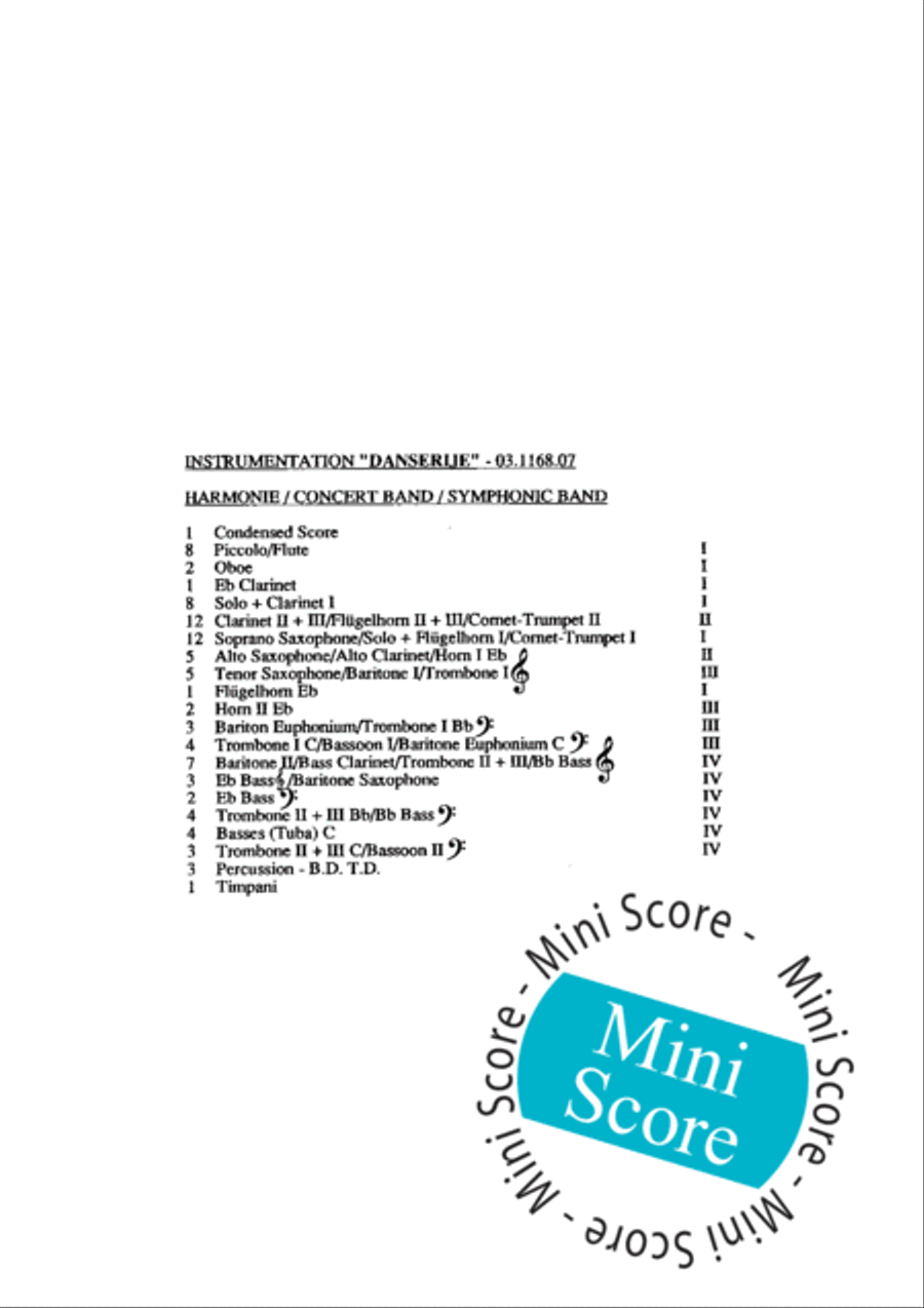 Danserye Concert Band scores gallery preview page 5