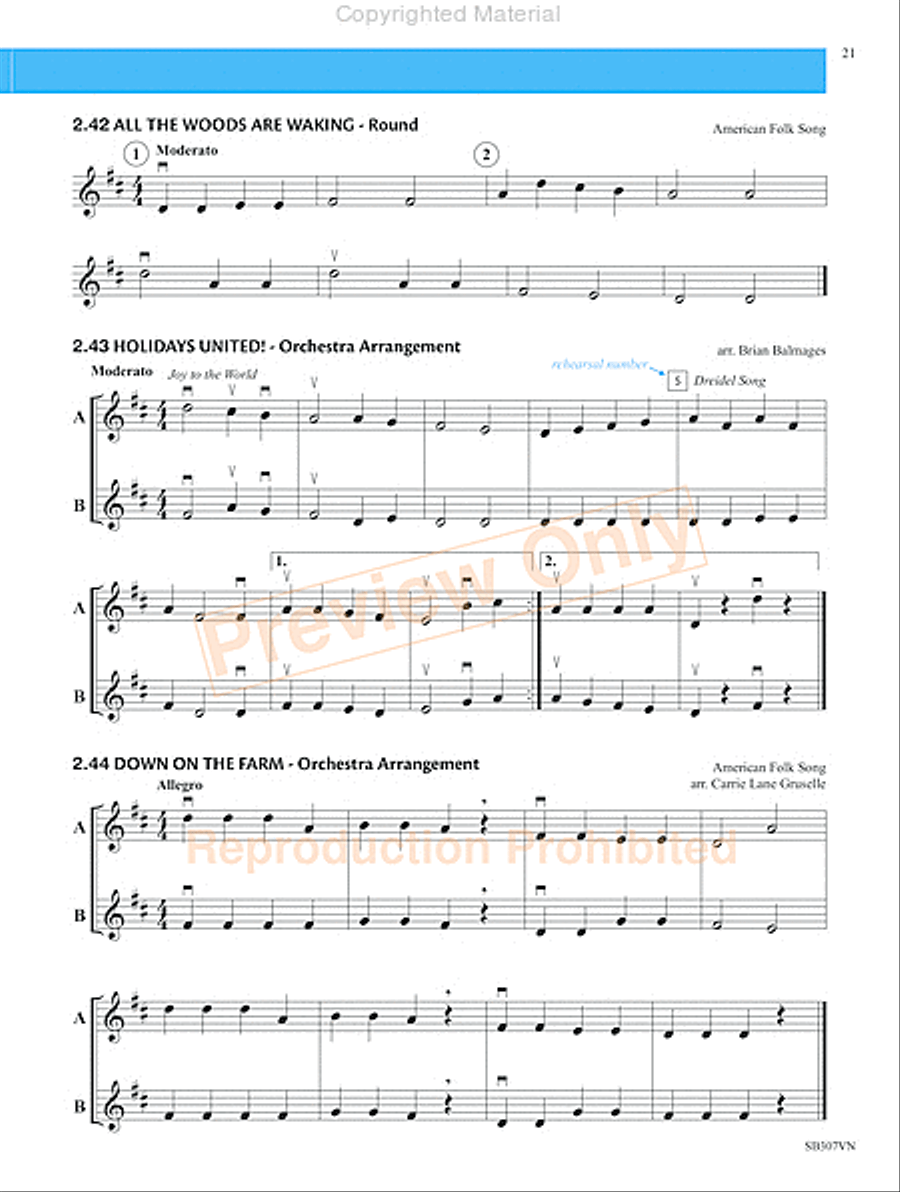 Measures of Success for String Orchestra-Violin Book 1 Chamber Orchestra scores gallery preview page 24