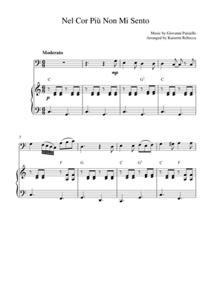 Nel Cor Più Non Mi Sento (for bassoon solo and piano accompaniment)