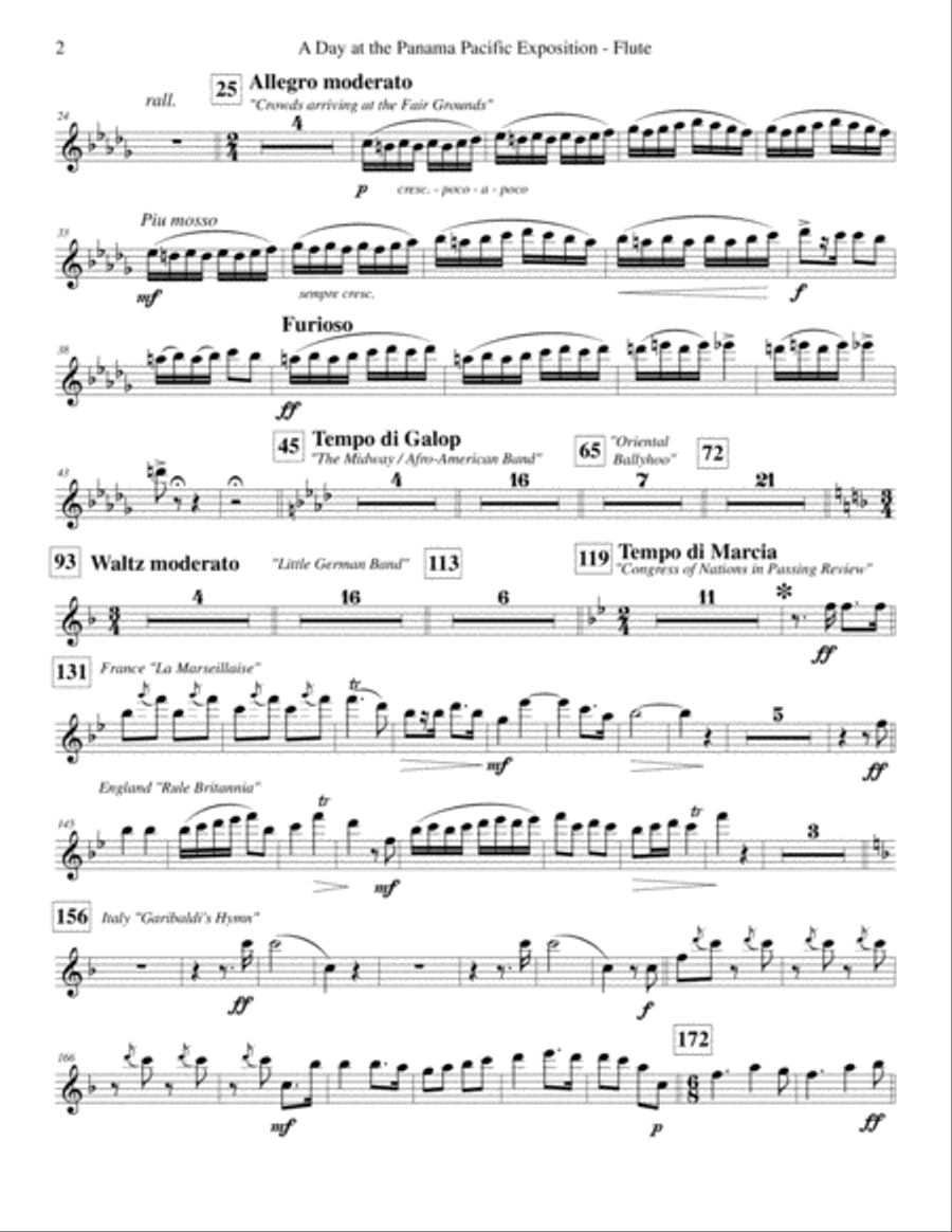 A Day at the Panama Pacific Exhibition - #1 Woodwind Parts Concert Band scores gallery preview page 5