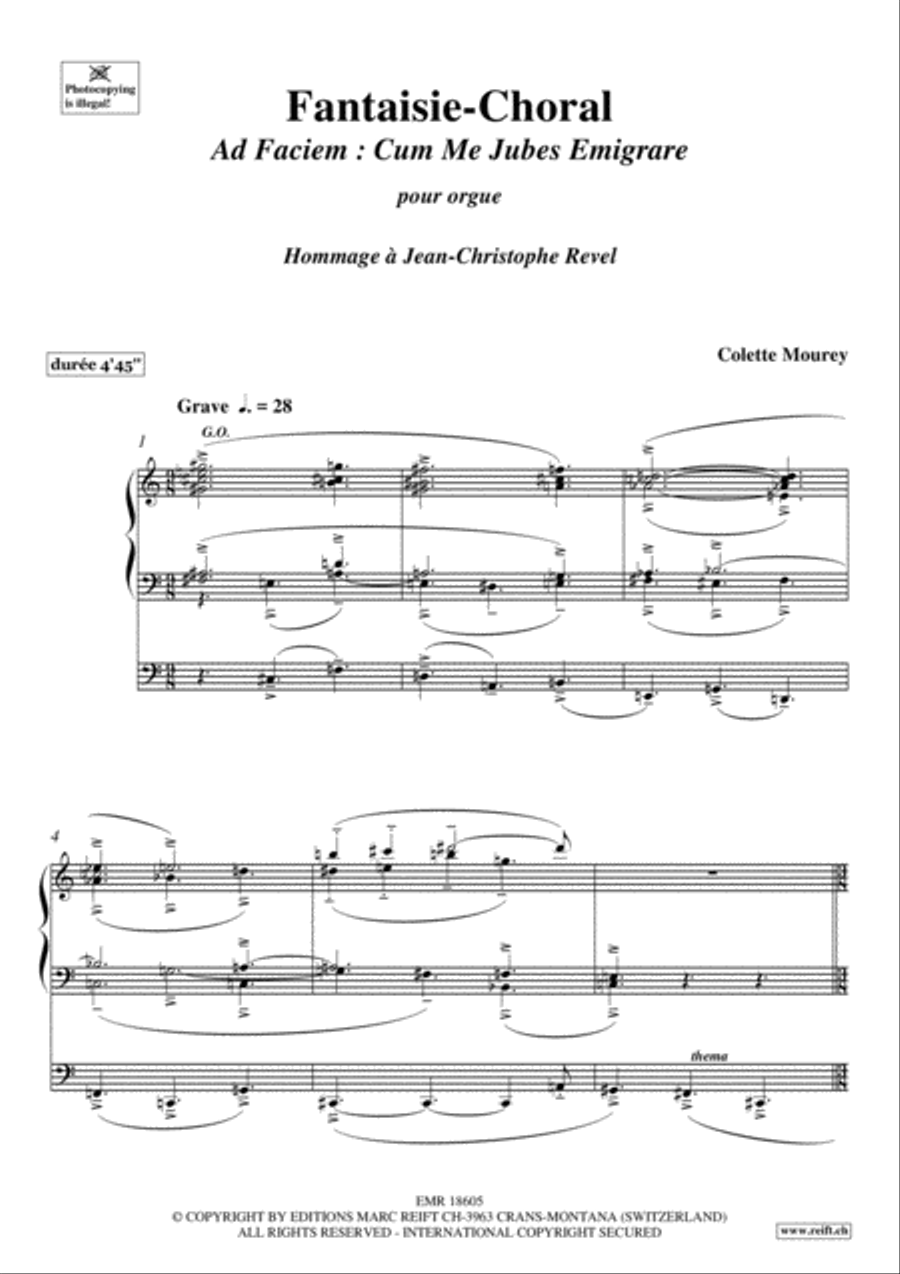 Fantaisie-Choral Choir scores gallery preview page 3