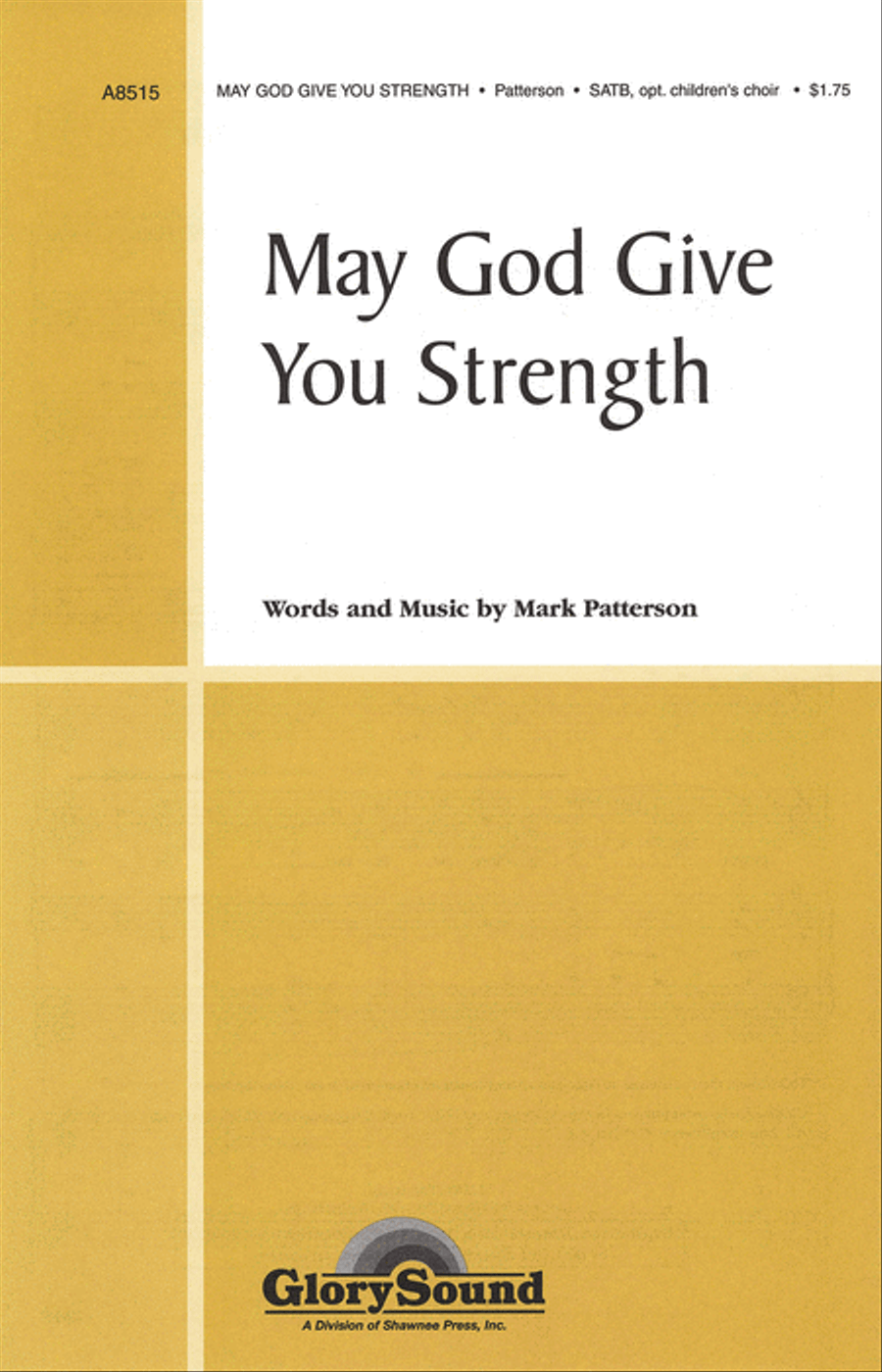 May God Give You Strength 4-Part scores gallery preview page 1