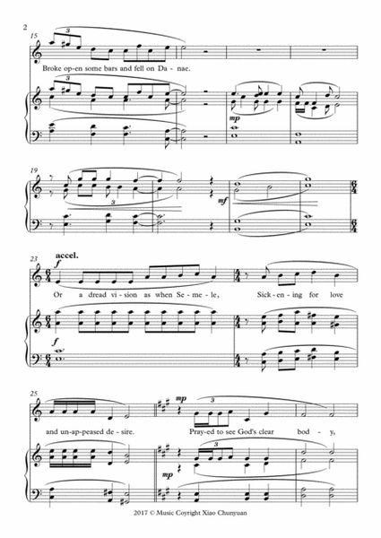 Ave Maria Plena Gratia, In C Major key, For Soprano or Tenor Solo With Piano image number null