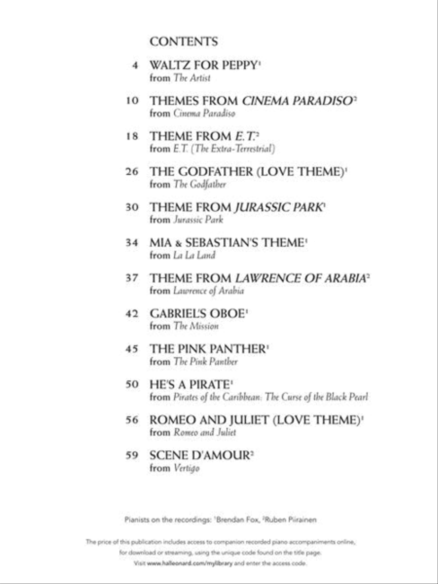 Movie Themes for Classical Players – Flute and Piano Flute Solo scores gallery preview page 4