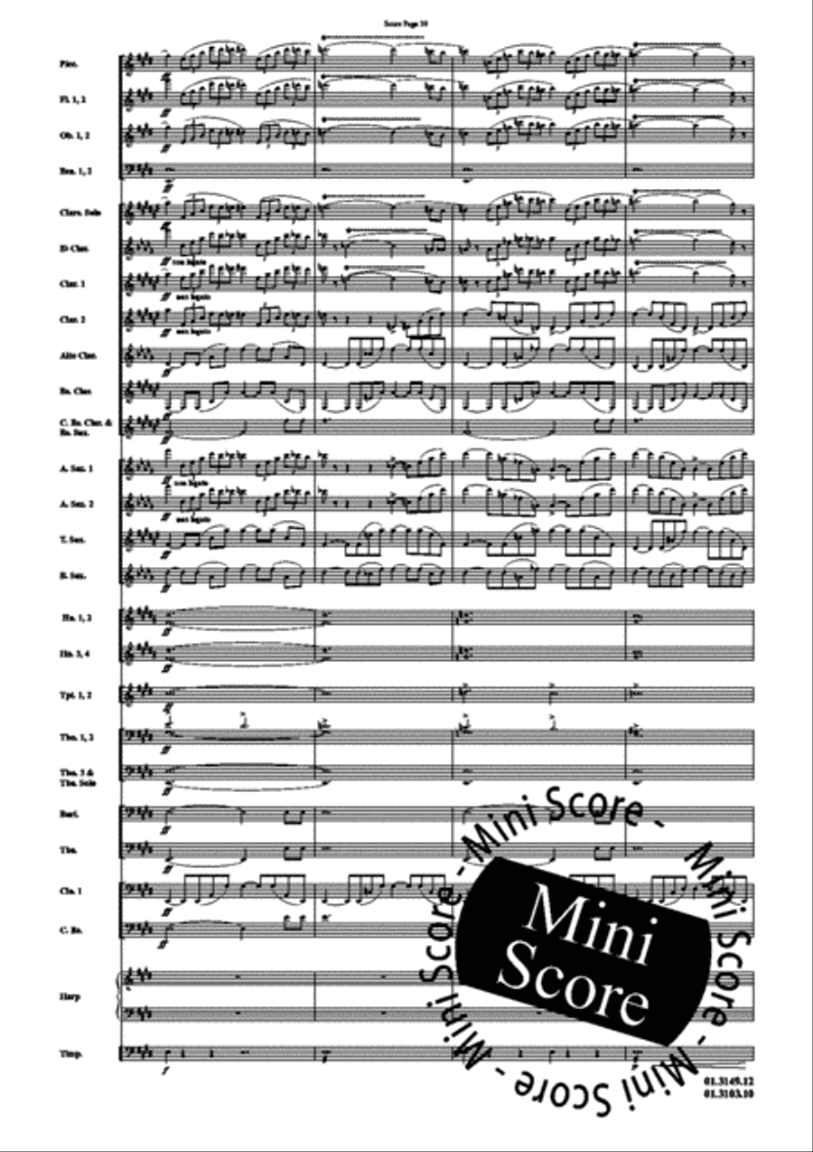 Scheherazade, Part I Concert Band scores gallery preview page 43