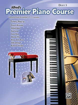Book cover for Premier Piano Course Duet, Book 3