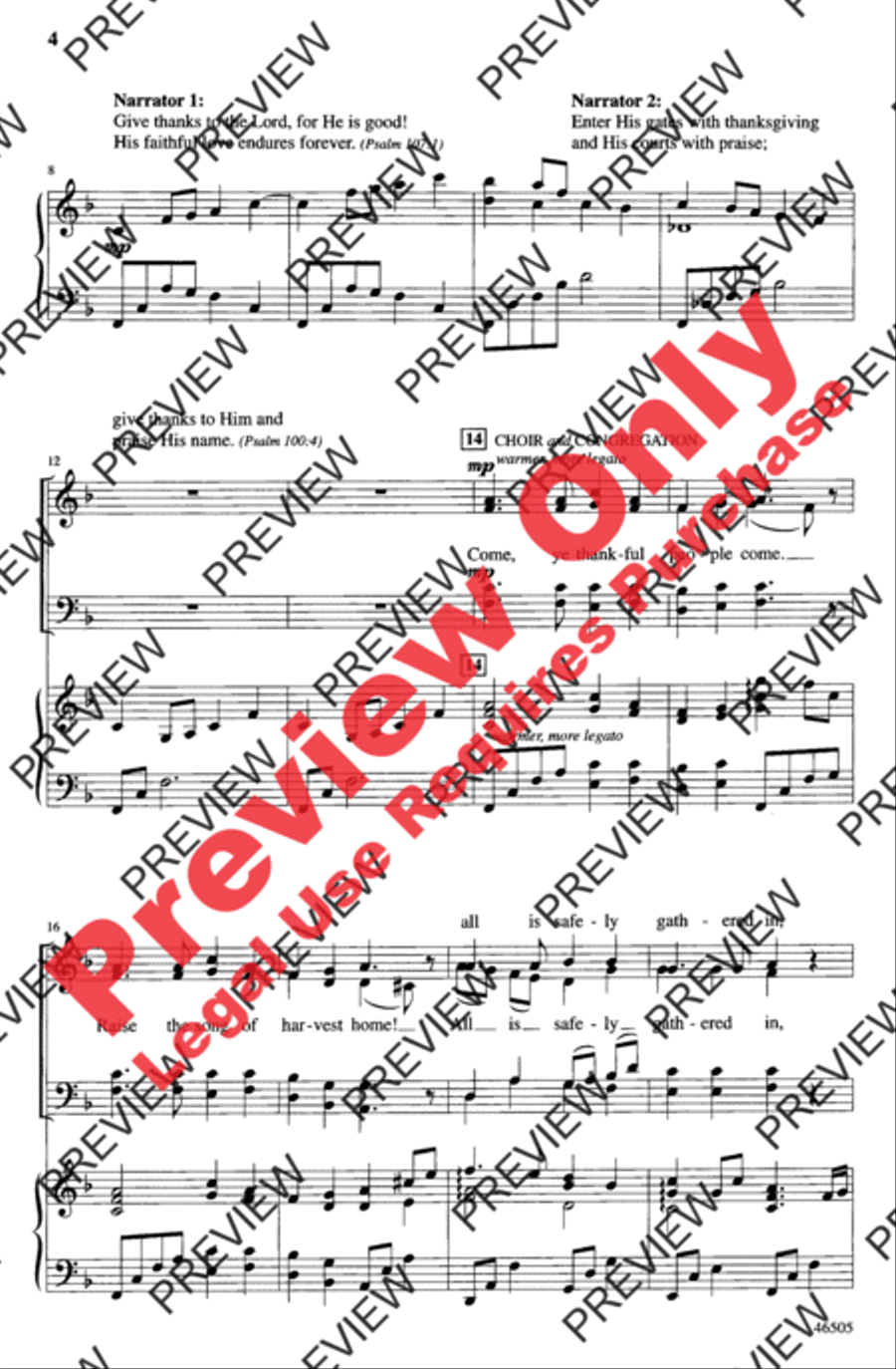 Give Thanks and Sing! 4-Part scores gallery preview page 4
