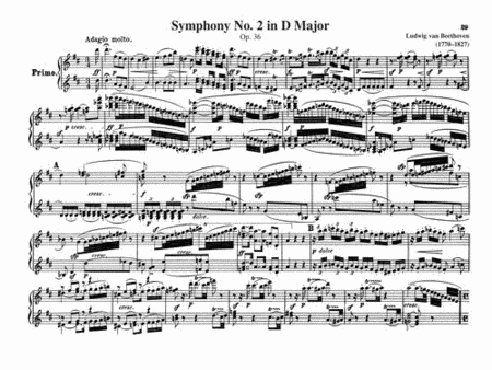 Beethoven Symphonies: Complete for 1 Piano, 4 Hands