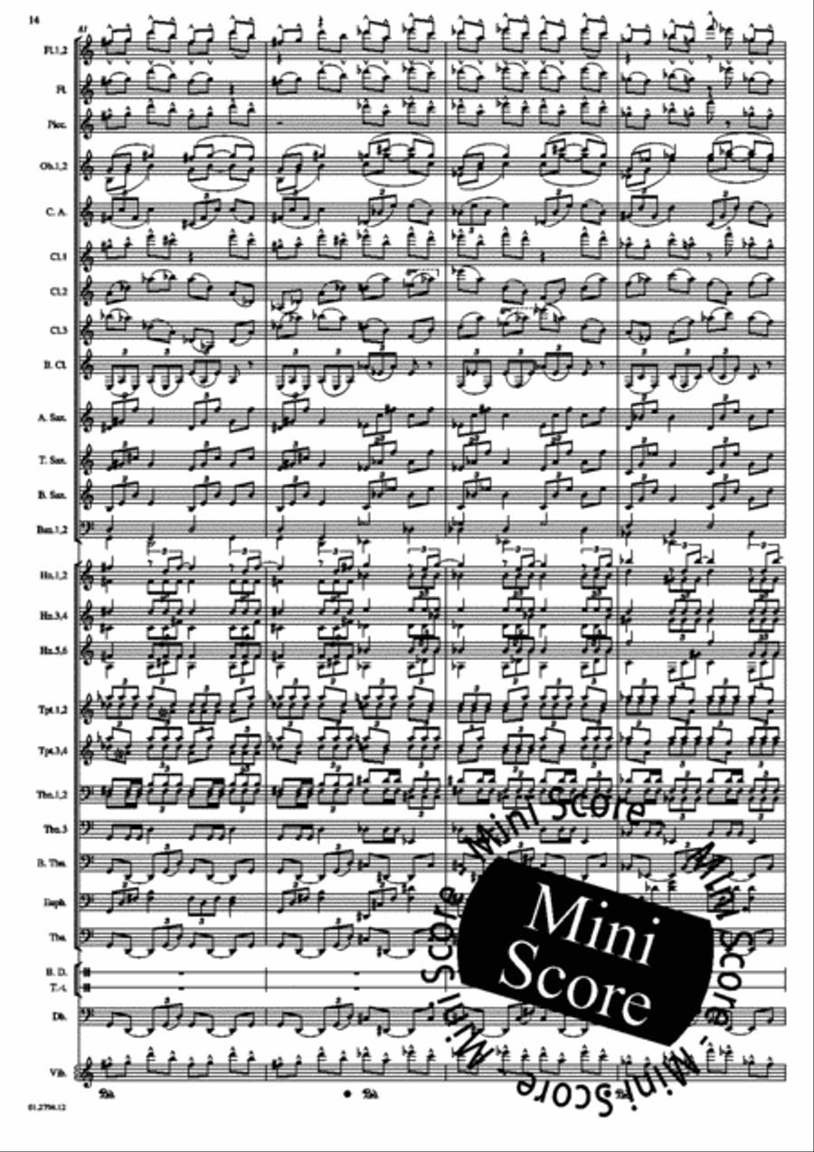 Concerto for Percussion and Band Concert Band scores gallery preview page 18