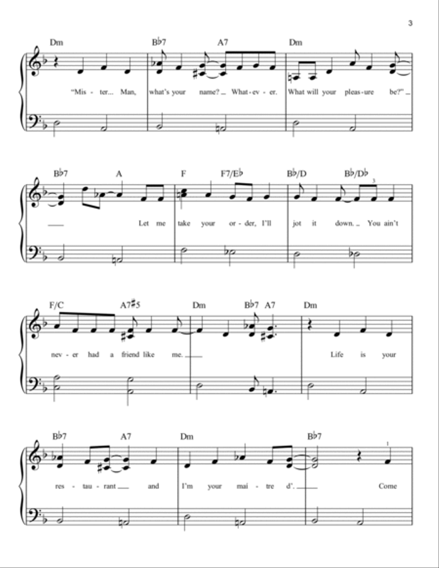 Friend Like Me (from Aladdin) (2019) Easy Piano scores gallery preview page 3