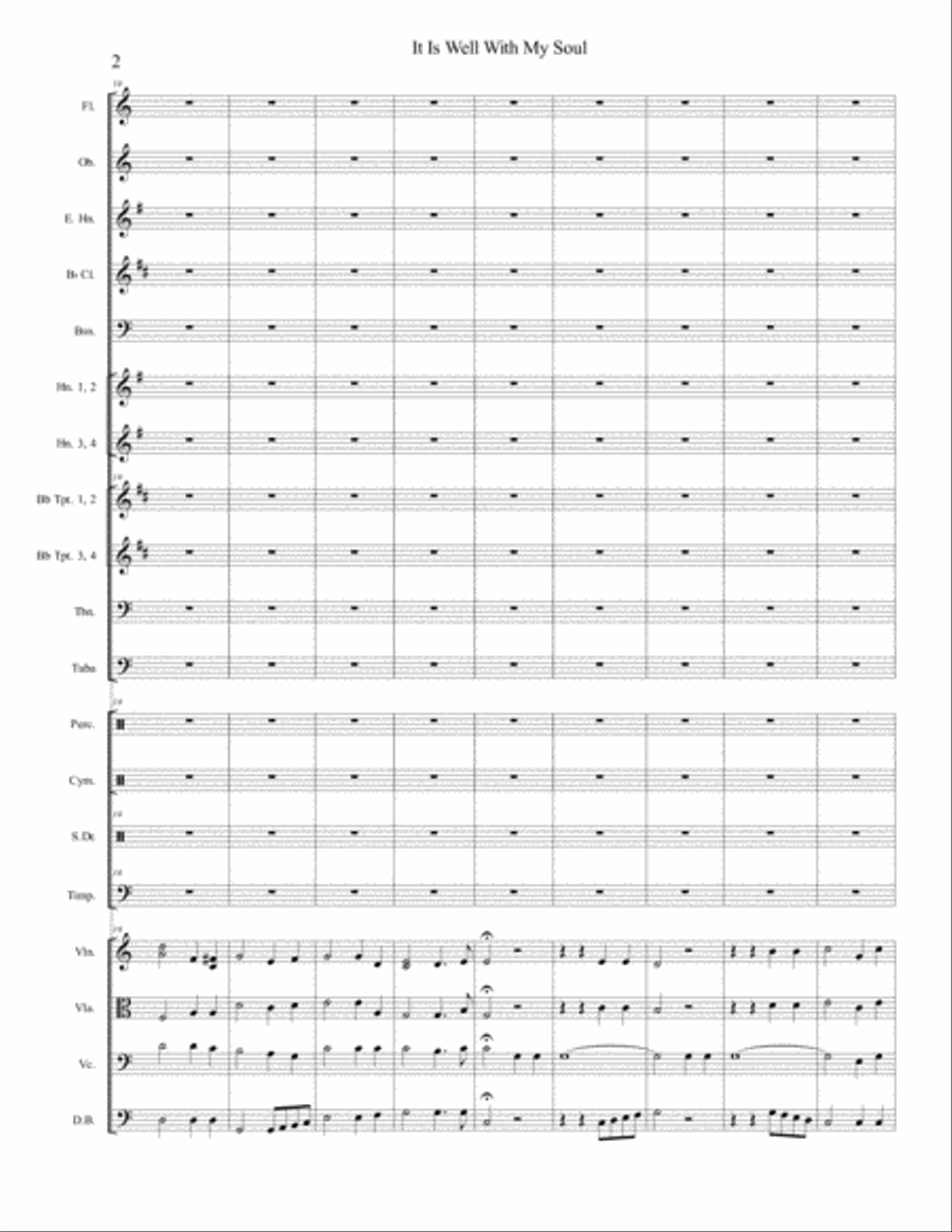 It Is Well With My Soul Full Orchestra scores gallery preview page 3